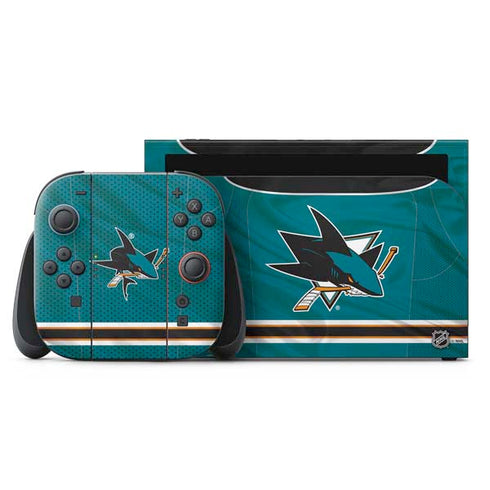 NHL San Jose Sharks Home Jersey Nintendo Switch 2 (2025) with Joy-Con Skin