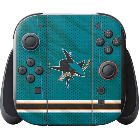 NHL San Jose Sharks Home Jersey Nintendo Switch 2 (2025) with Joy-Con Skin