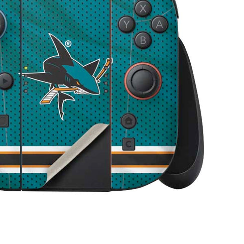 NHL San Jose Sharks Home Jersey Nintendo Switch 2 (2025) Joy-Con Controller Skin