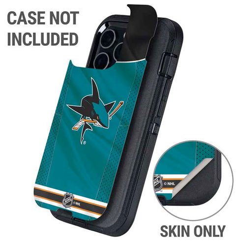 NHL San Jose Sharks Home Jersey Otterbox Defender iPhone Skin