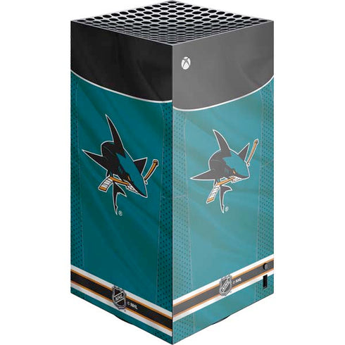 NHL San Jose Sharks Home Jersey XBox Series X Digital Edition Console Skin