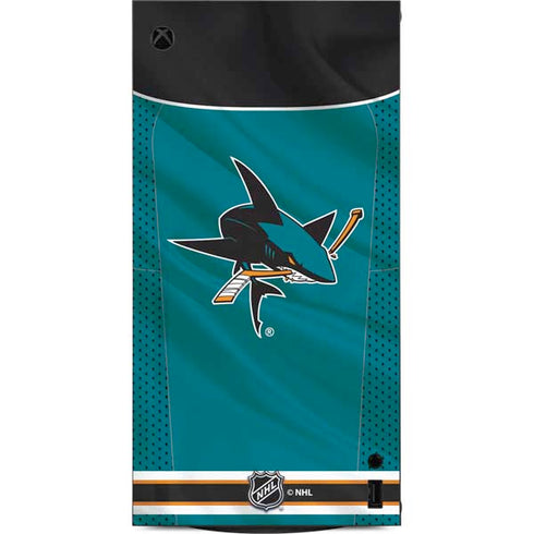 NHL San Jose Sharks Home Jersey XBox Series X Digital Edition Console Skin
