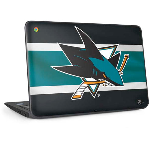 NHL San Jose Sharks Jersey HP Chromebook Skin