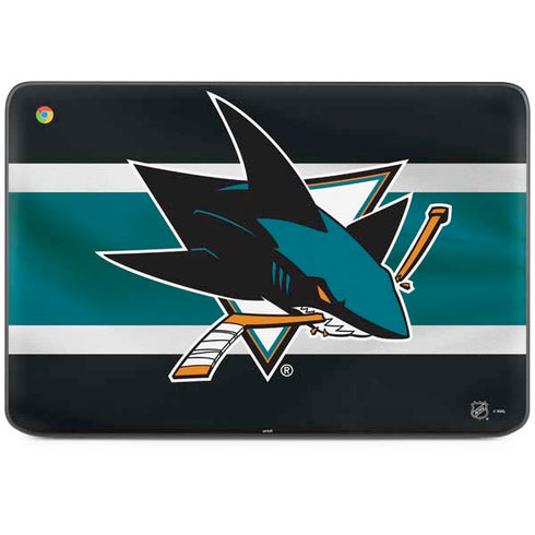 NHL San Jose Sharks Jersey HP Chromebook Skin