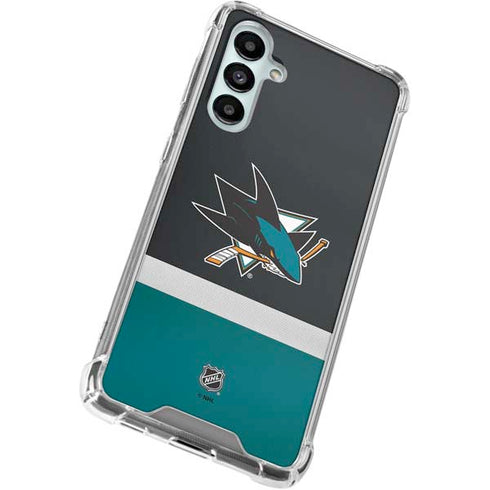 NHL San Jose Sharks Jersey Galaxy A16 5G Clear Case