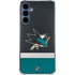 NHL San Jose Sharks Jersey Galaxy A55 5G Clear Case