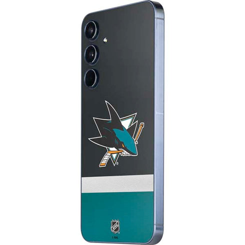 NHL San Jose Sharks Jersey Galaxy A55 5G Skin