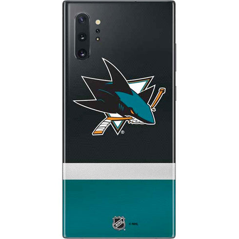 NHL San Jose Sharks Jersey Galaxy Note 10 Plus Skin
