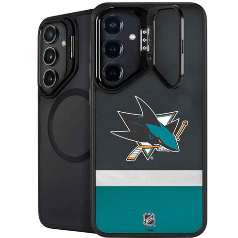 NHL San Jose Sharks Jersey Galaxy S25 Plus Kickstand Case