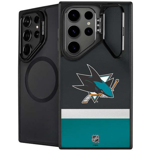 NHL San Jose Sharks Jersey Galaxy S25 Ultra Kickstand Case