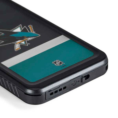 NHL San Jose Sharks Jersey Galaxy S24 Waterproof Case