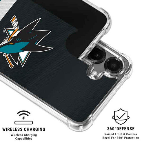 NHL San Jose Sharks Jersey Galaxy S26 Clear Case