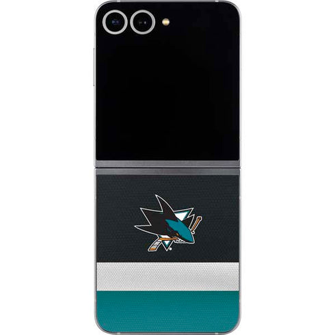 NHL San Jose Sharks Jersey Galaxy Z Flip6 Skin