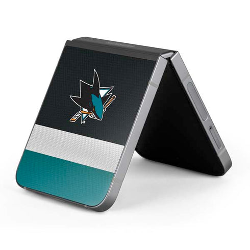 NHL San Jose Sharks Jersey Galaxy Z Flip6 Skin