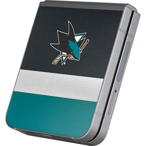 NHL San Jose Sharks Jersey Galaxy Z Flip6 Skin