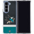 NHL San Jose Sharks Jersey Galaxy Z Fold5 5G Clear Case