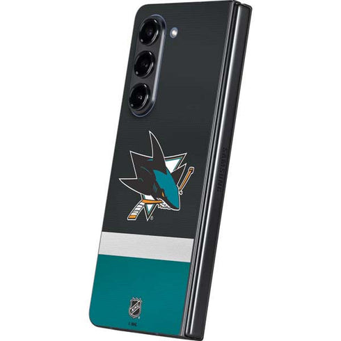 NHL San Jose Sharks Jersey Galaxy Z Fold5 5G Skin