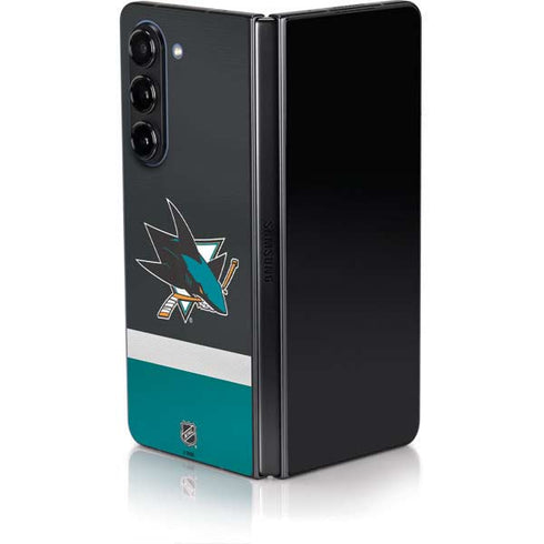 NHL San Jose Sharks Jersey Galaxy Z Fold5 5G Skin