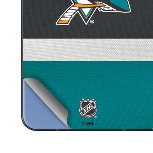 NHL San Jose Sharks Jersey Galaxy Z Fold5 5G Skin