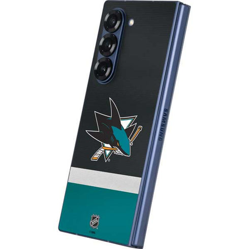 NHL San Jose Sharks Jersey Galaxy Z Fold6 Skin