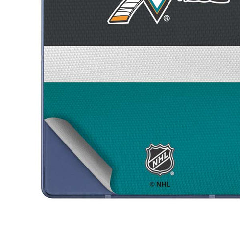 NHL San Jose Sharks Jersey Galaxy Z Fold6 Skin