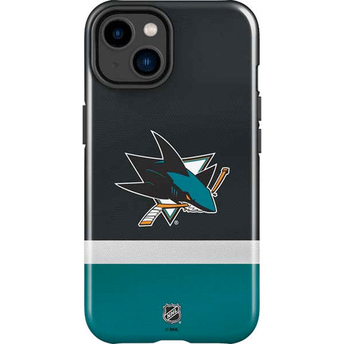 NHL San Jose Sharks Jersey iPhone 15 Impact Case