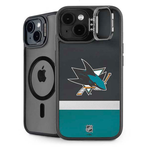 NHL San Jose Sharks Jersey iPhone 15 Kickstand Case