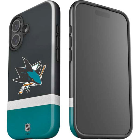 NHL San Jose Sharks Jersey iPhone 16 Plus Impact Case