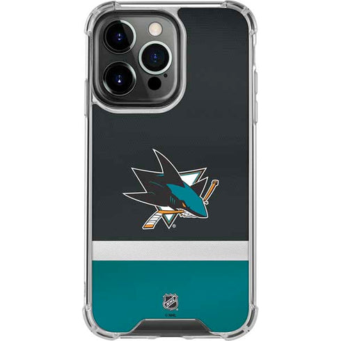 NHL San Jose Sharks Jersey iPhone 16 Pro Clear Case