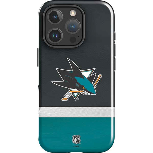 NHL San Jose Sharks Jersey iPhone 16 Pro Max Impact Case