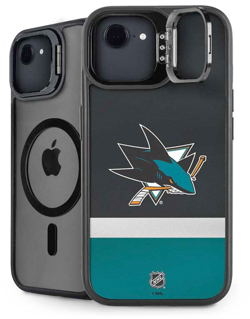 NHL San Jose Sharks Jersey iPhone 16e Kickstand Case