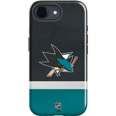 NHL San Jose Sharks Jersey iPhone 16e Impact Case