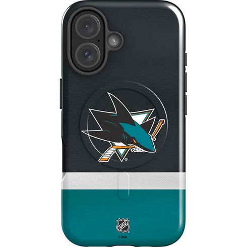 NHL San Jose Sharks Jersey iPhone 17 Magsafe Impact Case