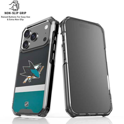 NHL San Jose Sharks Jersey iPhone 17 Pro Clear Case