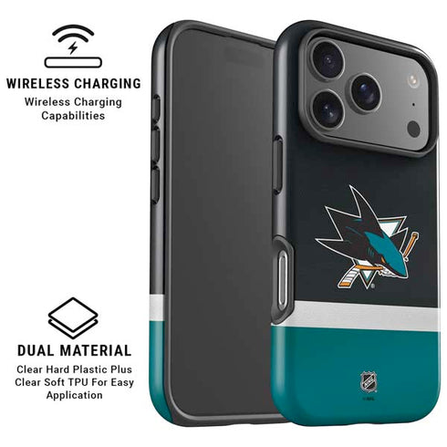 NHL San Jose Sharks Jersey iPhone 17 Pro Magsafe Impact Case