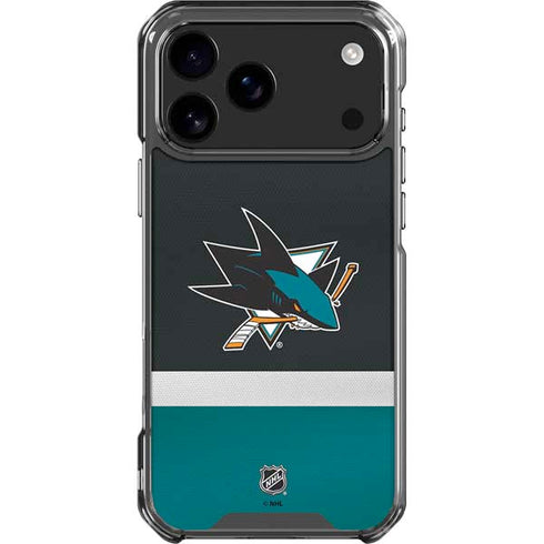 NHL San Jose Sharks Jersey iPhone 17 Pro Max Clear Case
