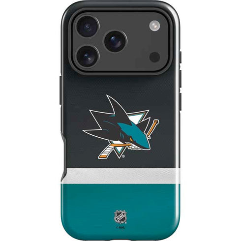 NHL San Jose Sharks Jersey iPhone 17 Pro Max Impact Case