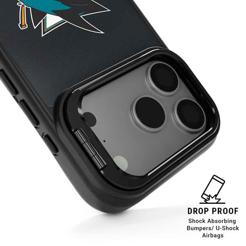 NHL San Jose Sharks Jersey iPhone 17 Pro Max Kickstand Case