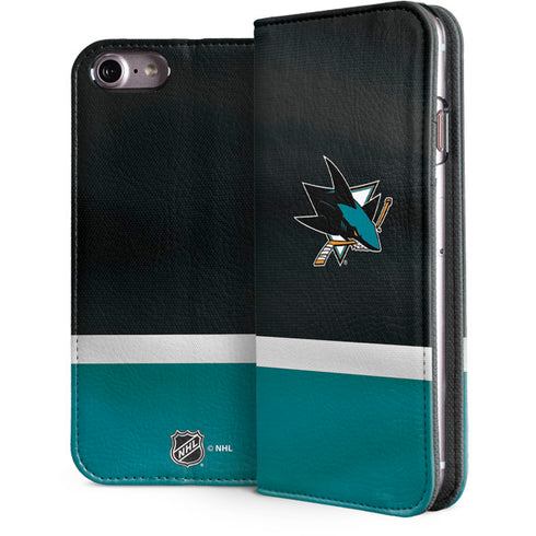 NHL San Jose Sharks Jersey iPhone 8 Folio Case