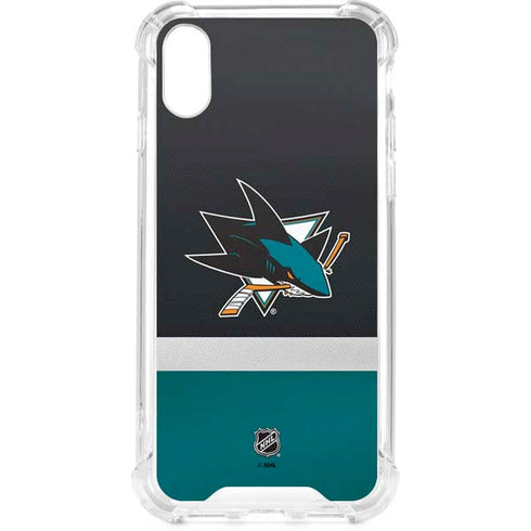 NHL San Jose Sharks Jersey iPhone XS Clear Case
