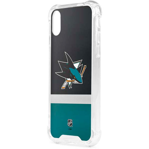 NHL San Jose Sharks Jersey iPhone XS Clear Case