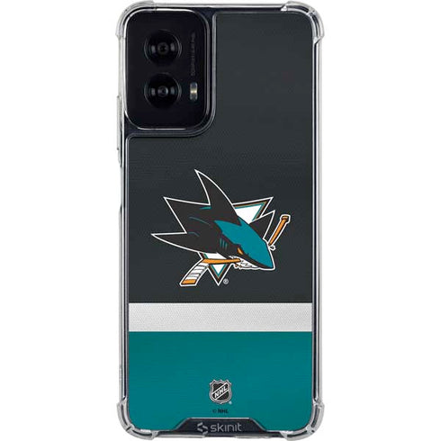 NHL San Jose Sharks Jersey Moto G Power 5G (2024) Clear Case