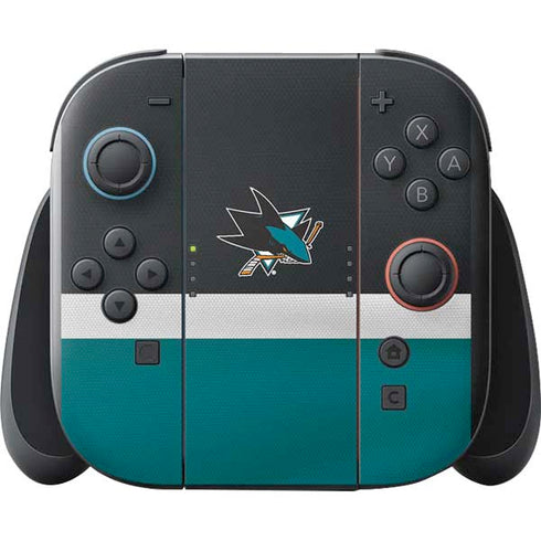 NHL San Jose Sharks Jersey Nintendo Switch 2 (2025) with Joy-Con Skin