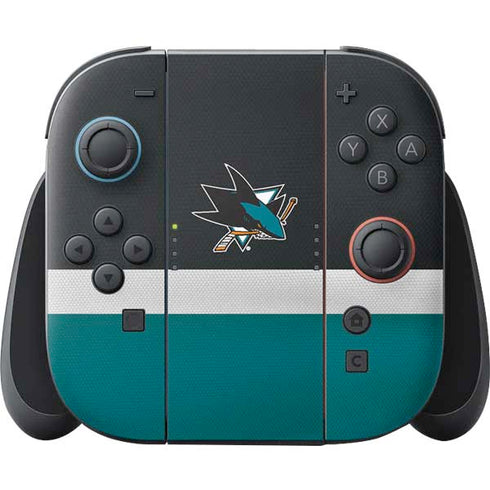 NHL San Jose Sharks Jersey Nintendo Switch 2 (2025) Joy-Con Controller Skin