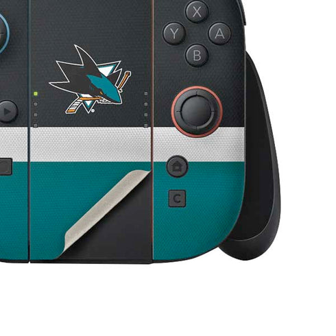 NHL San Jose Sharks Jersey Nintendo Switch 2 (2025) Joy-Con Controller Skin