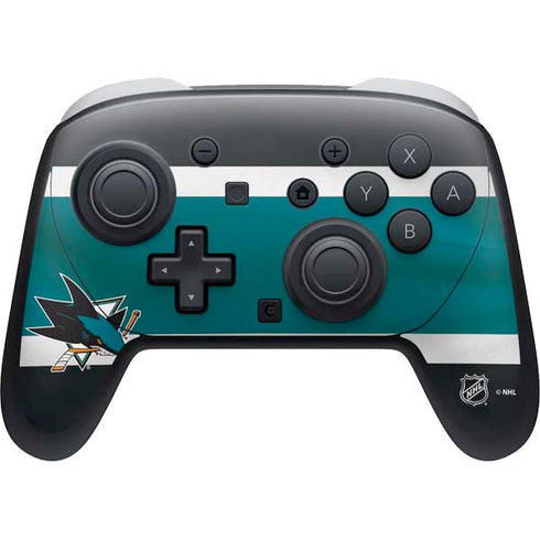 NHL San Jose Sharks Jersey Nintendo Switch 2 (2025) Pro Controller Skin