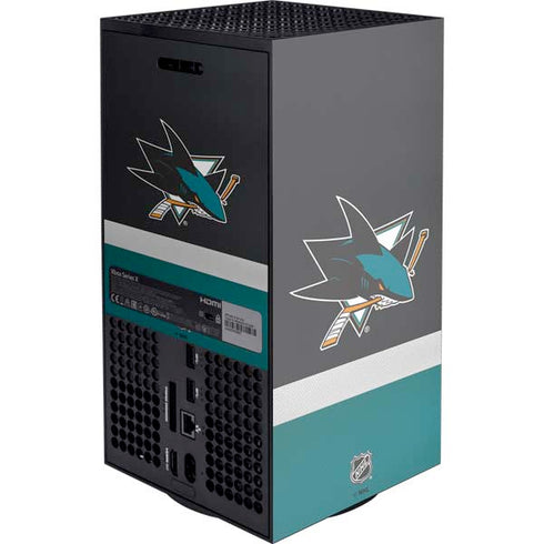 NHL San Jose Sharks Jersey XBox Series X Digital Edition Console Skin
