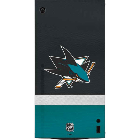 NHL San Jose Sharks Jersey XBox Series X Digital Edition Console Skin