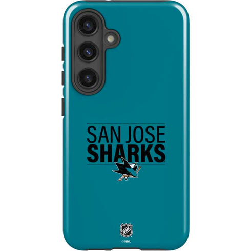 NHL San Jose Sharks Lineup Galaxy S25 Plus Impact Case