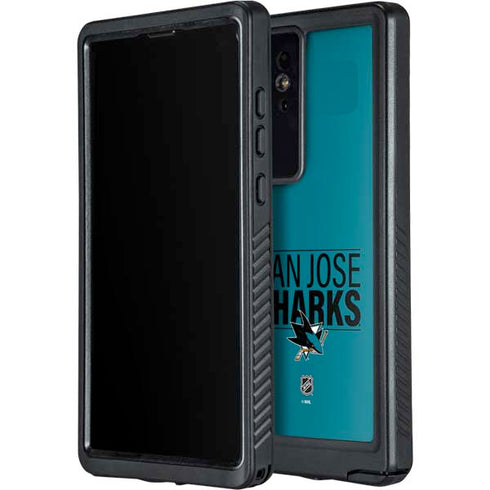 NHL San Jose Sharks Lineup Galaxy S24 Ultra Waterproof Case
